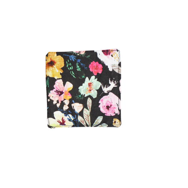 Corner Bookmark - Black Floral