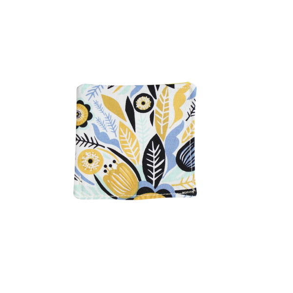 Corner Bookmark - Blue and Gold Floral