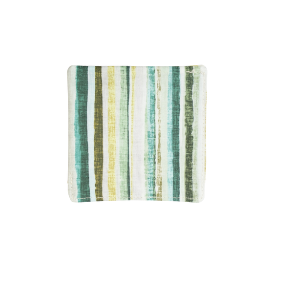 Corner Bookmark - Green and Yellow Stripe