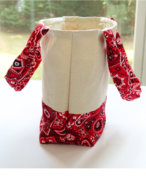 Tote bag - Embroidered butterfly canvas tote bag