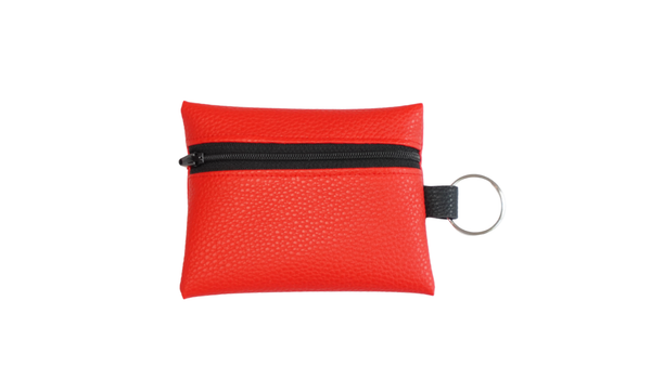 Faux Leather Keyring Wallet